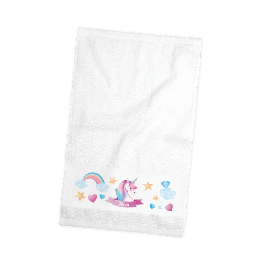 Πετσέτα χεριών βαμβακερή “Unicorn pink”