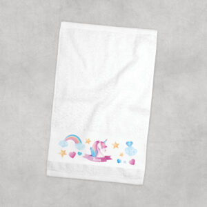 Πετσέτα χεριών βαμβακερή “Unicorn pink”