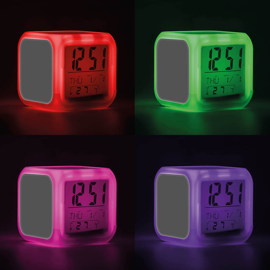 Ψηφιακό Ρολόι Ξυπνητήρι με LED Φως με δική σου εκτύπωση