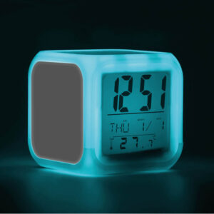 Ψηφιακό Ρολόι Ξυπνητήρι με LED Φως με δική σου εκτύπωση