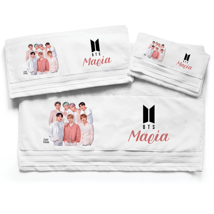 Πετσέτες βαμβακερές σετ “BTS”