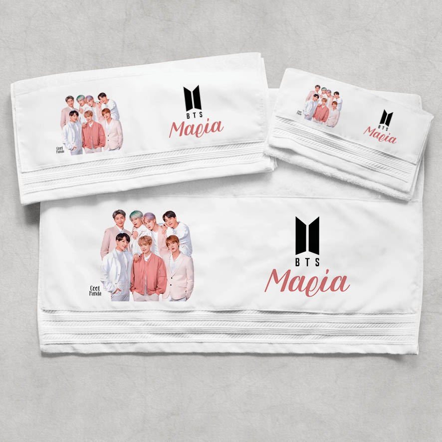 Πετσέτες βαμβακερές σετ “BTS”