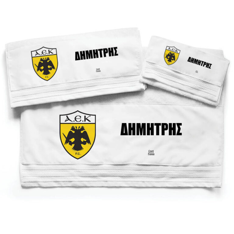Πετσέτες βαμβακερές σετ “AEK”