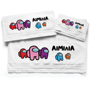 Πετσέτες βαμβακερές σετ “Among us” girl