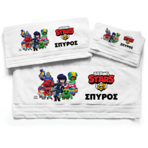 Πετσέτες βαμβακερές σετ “Brawl Stars”