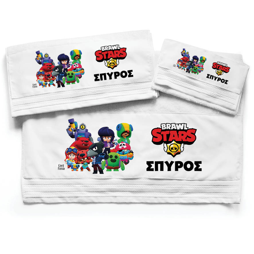 Πετσέτες βαμβακερές σετ “Brawl Stars”