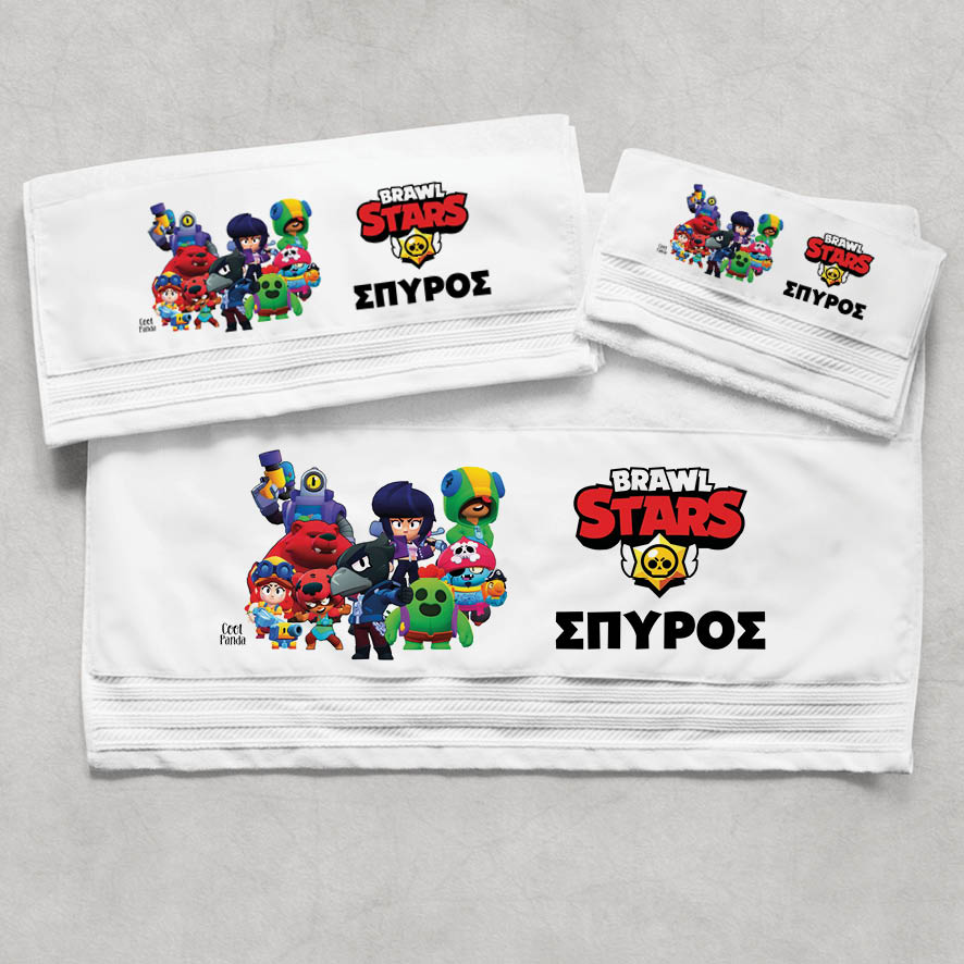 Πετσέτες βαμβακερές σετ “Brawl Stars”