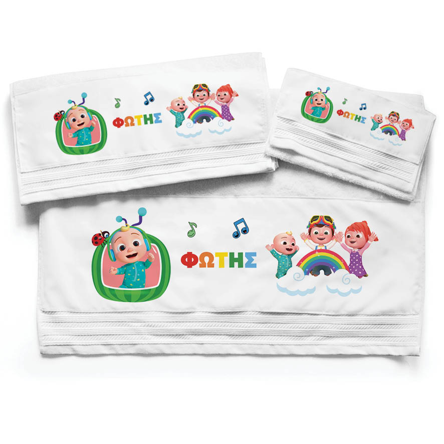 Πετσέτες βαμβακερές σετ “Cocomelon”