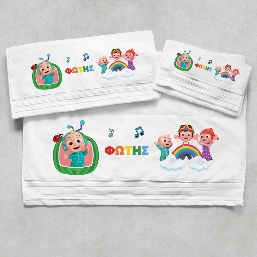 Πετσέτες βαμβακερές σετ “Cocomelon”