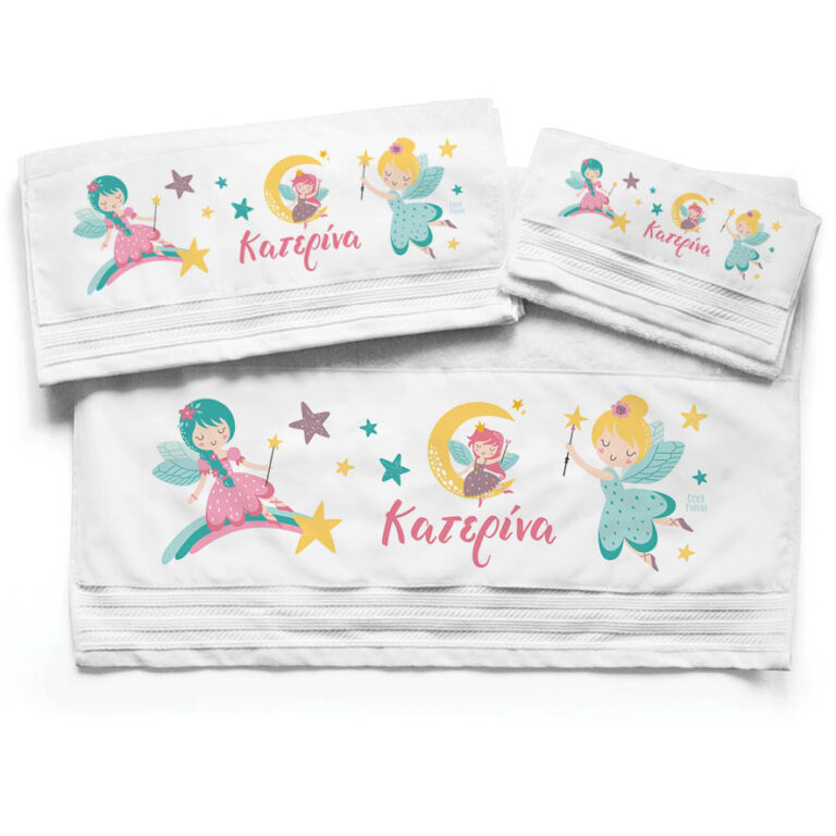 Πετσέτες βαμβακερές σετ “Dreaming Fairies”