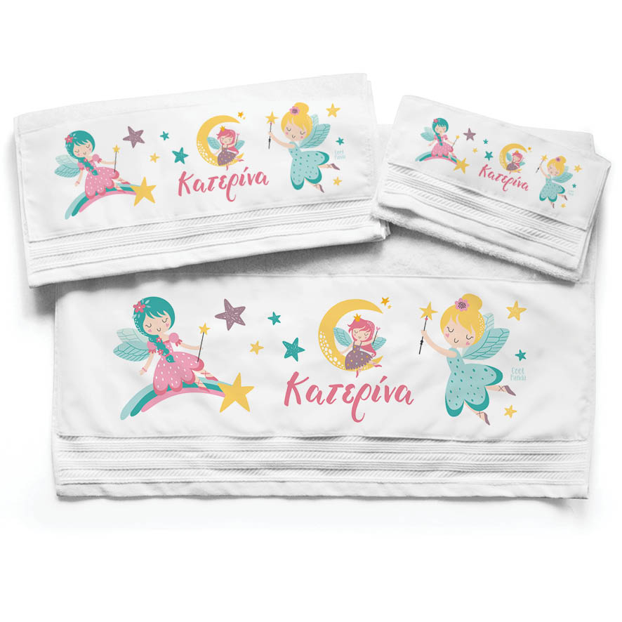 Πετσέτες βαμβακερές σετ “Dreaming Fairies”