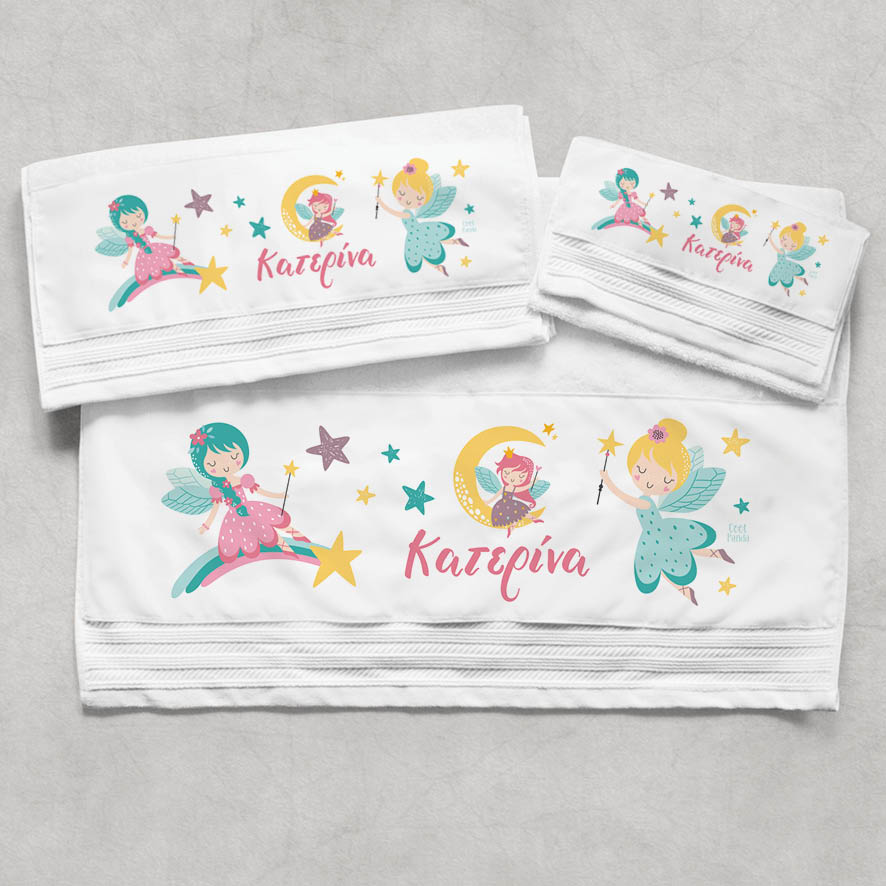 Πετσέτες βαμβακερές σετ “Dreaming Fairies”