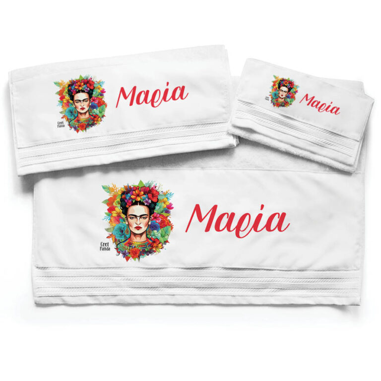 Πετσέτες βαμβακερές σετ “Frida Kahlo”
