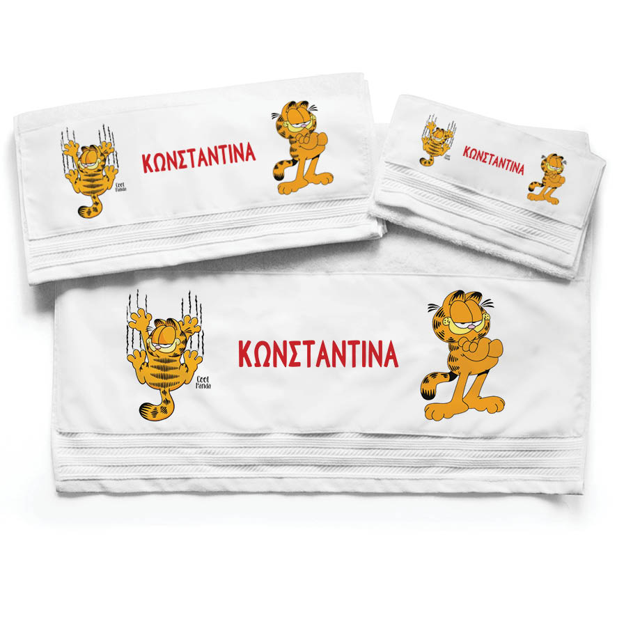 Πετσέτες βαμβακερές σετ “Garfield”
