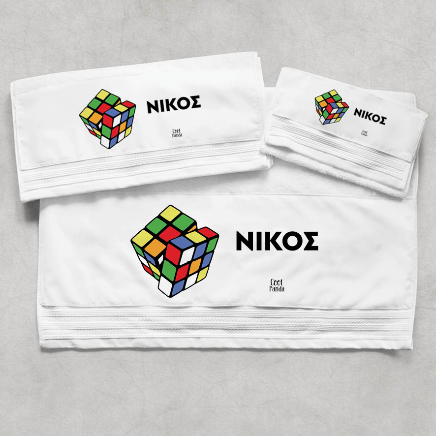 Πετσέτες βαμβακερές σετ “Rubik”