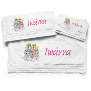 Πετσέτες βαμβακερές σετ “Labubu”