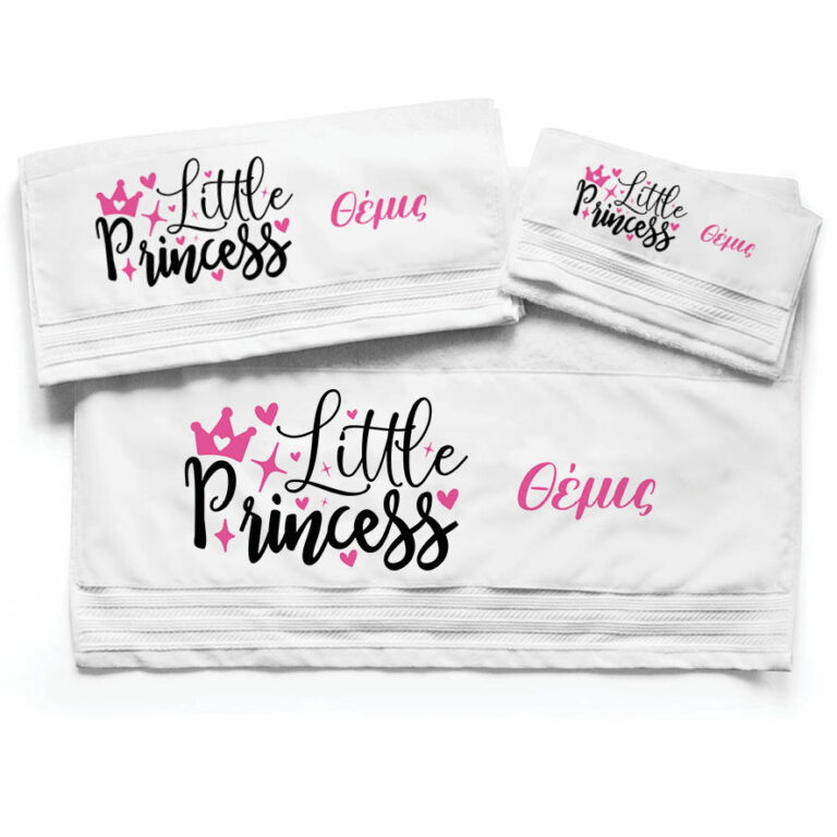 Πετσέτες βαμβακερές σετ “Little Princess”