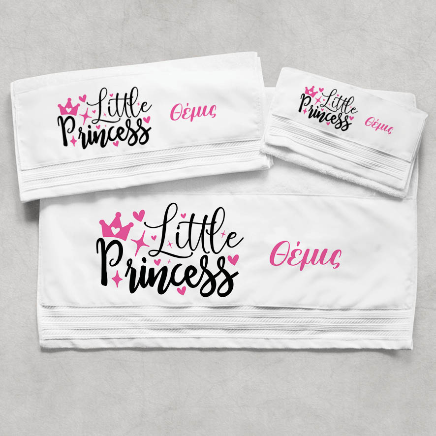 Πετσέτες βαμβακερές σετ “Little Princess”