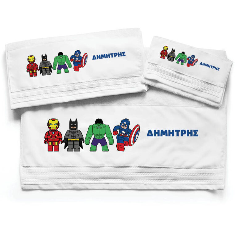 Πετσέτες βαμβακερές σετ “Marvel Heroes”
