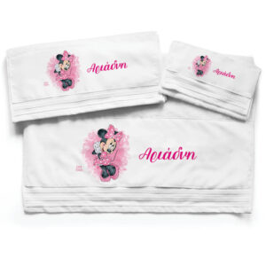 Πετσέτες βαμβακερές σετ “Minnie Mouse”