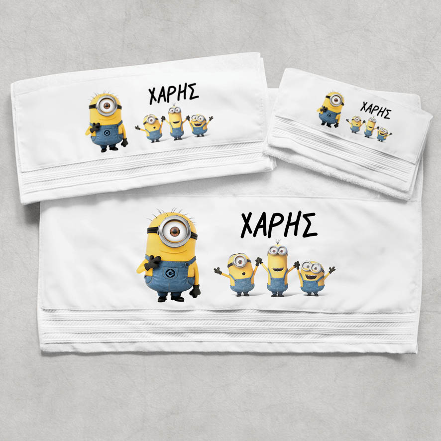 Πετσέτες βαμβακερές σετ “Minions”