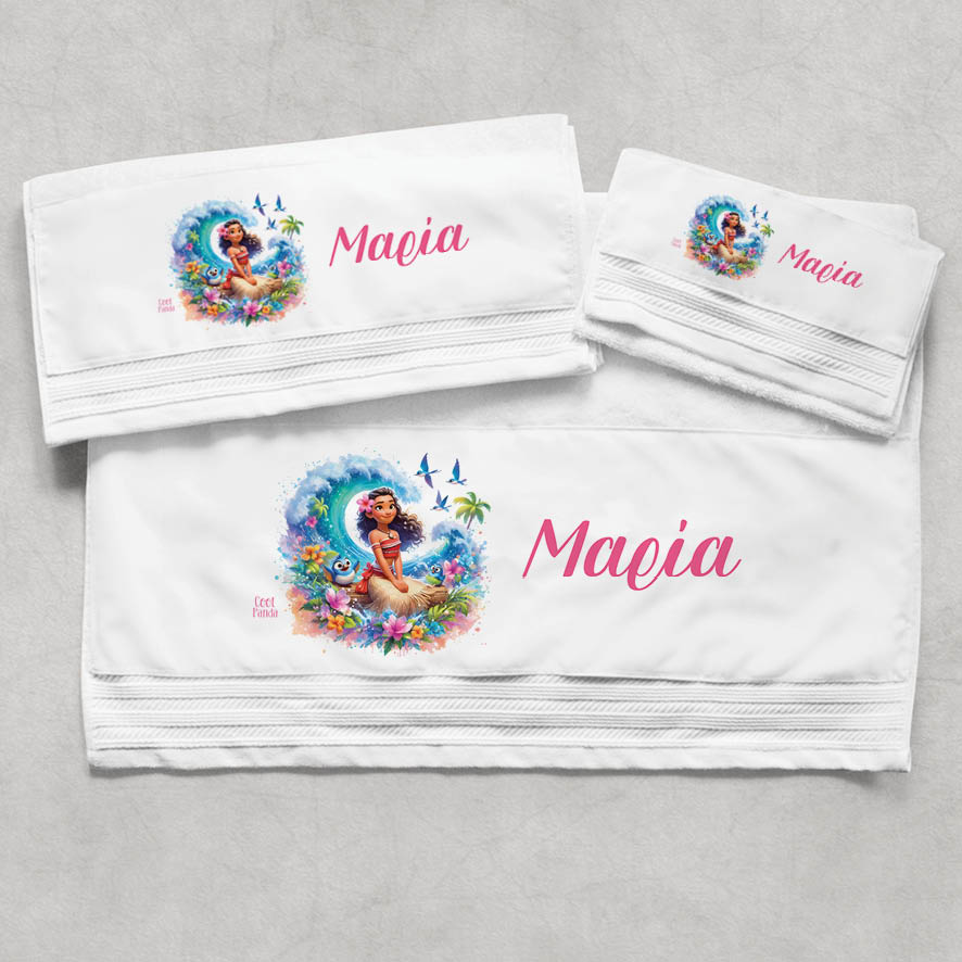 Πετσέτες βαμβακερές σετ “Moana”