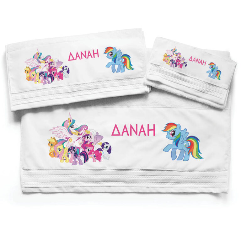 Πετσέτες βαμβακερές σετ “My little ponny”