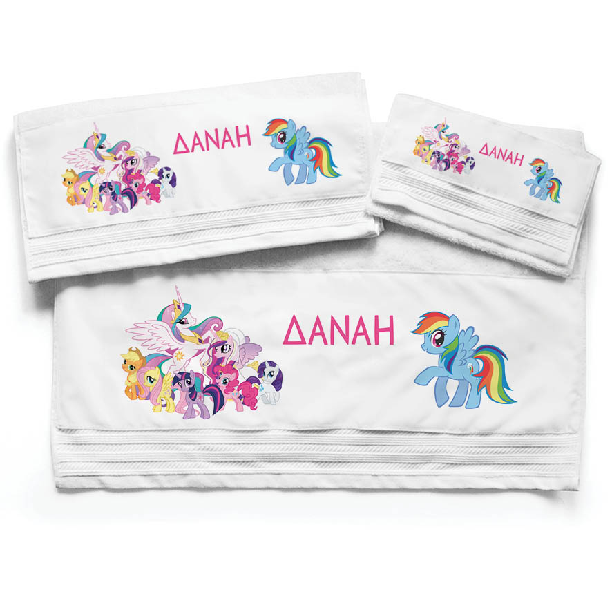 Πετσέτες βαμβακερές σετ “My little ponny”