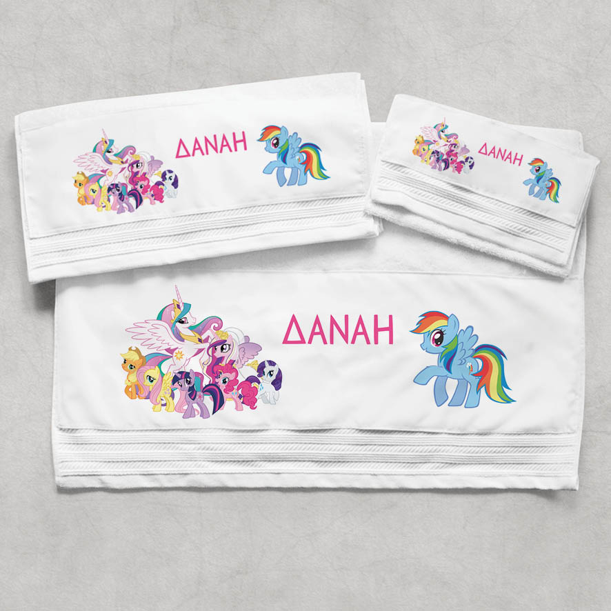 Πετσέτες βαμβακερές σετ “My little ponny”