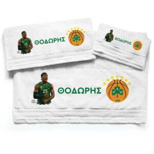 Πετσέτες βαμβακερές σετ “ΠΑΟ μπάσκετ”