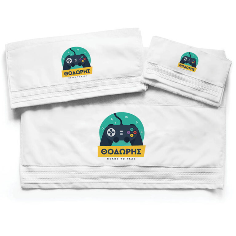 Πετσέτες βαμβακερές σετ “Playstation”
