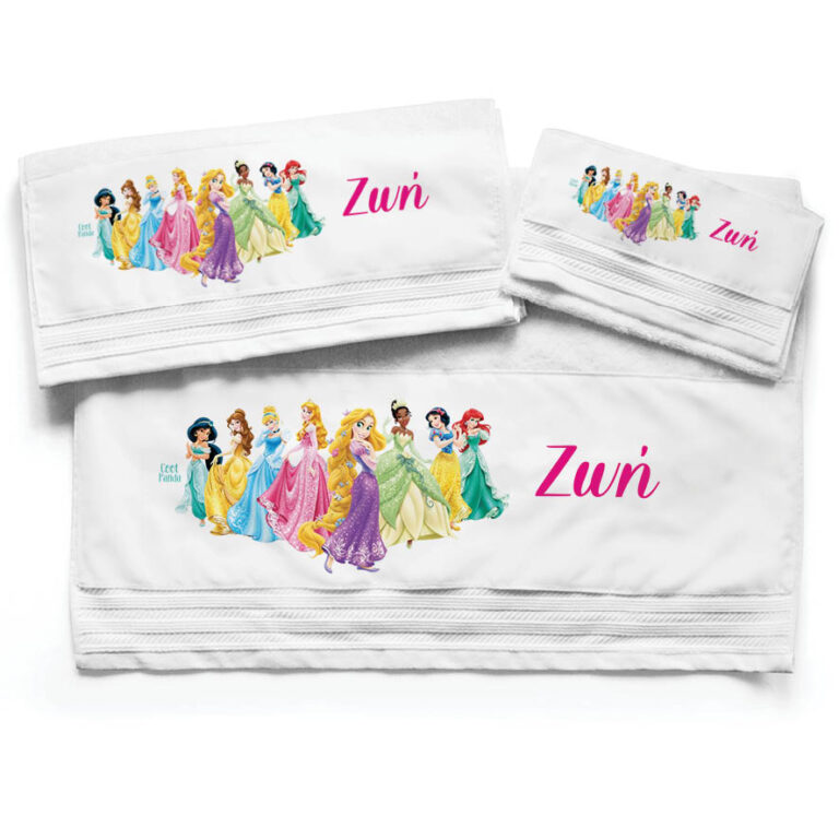 Πετσέτες βαμβακερές σετ “Πριγκίπισσες”