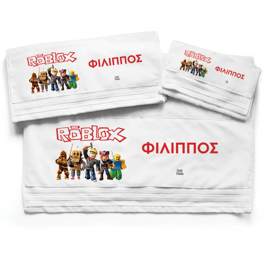 Πετσέτες βαμβακερές σετ “Roblox”