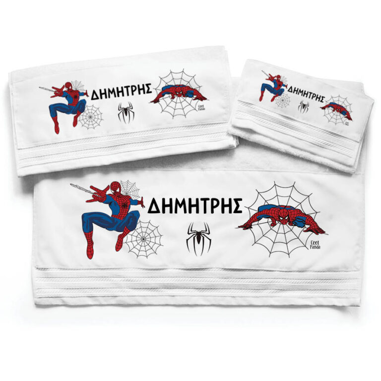 Πετσέτες βαμβακερές σετ “Spiderman”