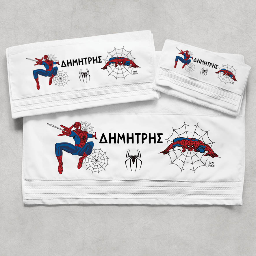 Πετσέτες βαμβακερές σετ “Spiderman”