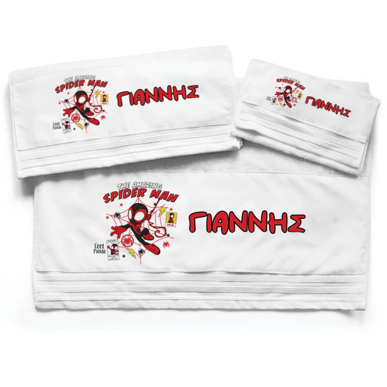 Πετσέτες βαμβακερές σετ “Spidey”