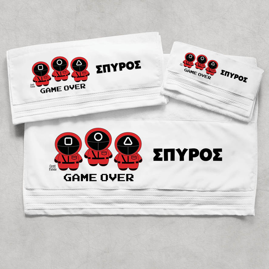 Πετσέτες βαμβακερές σετ “Squid game”