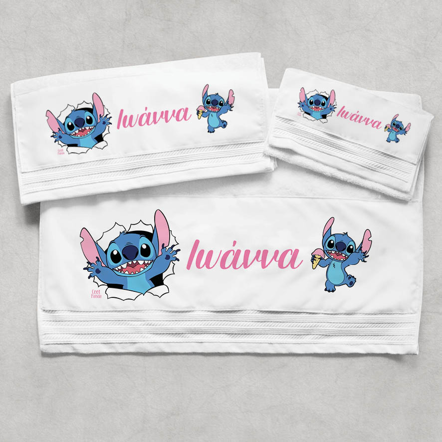 Πετσέτες βαμβακερές σετ “Stitch”