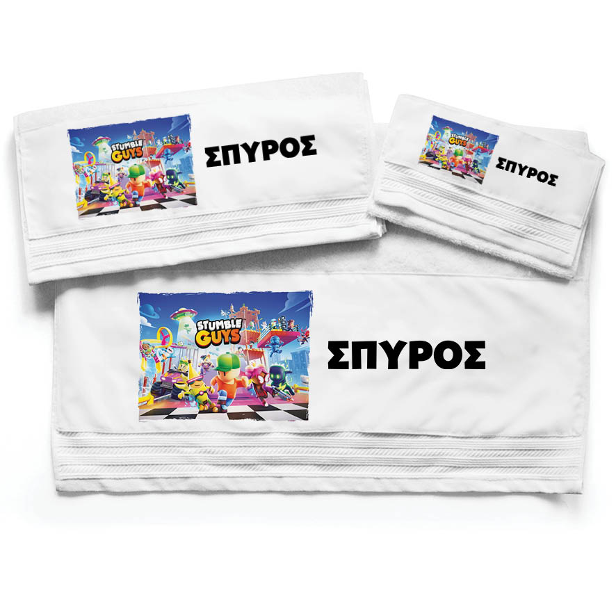 Πετσέτες βαμβακερές σετ “Stumble guys”