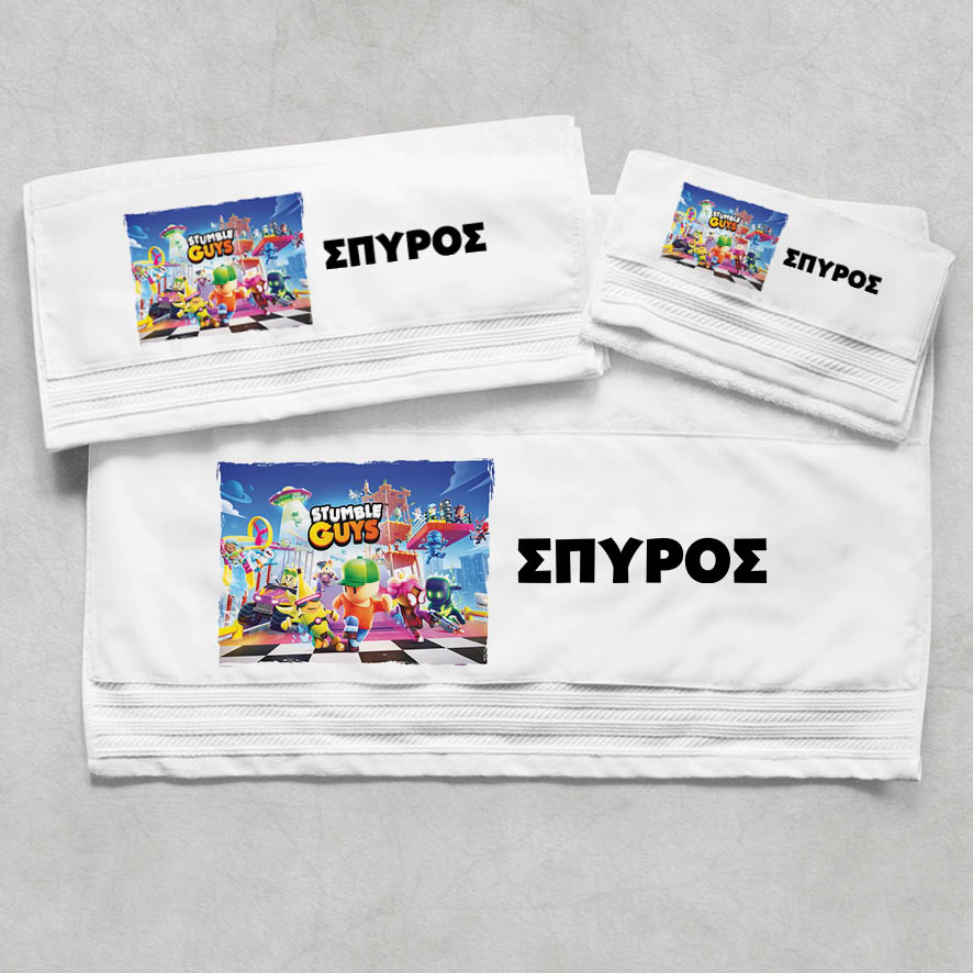 Πετσέτες βαμβακερές σετ “Stumble guys”