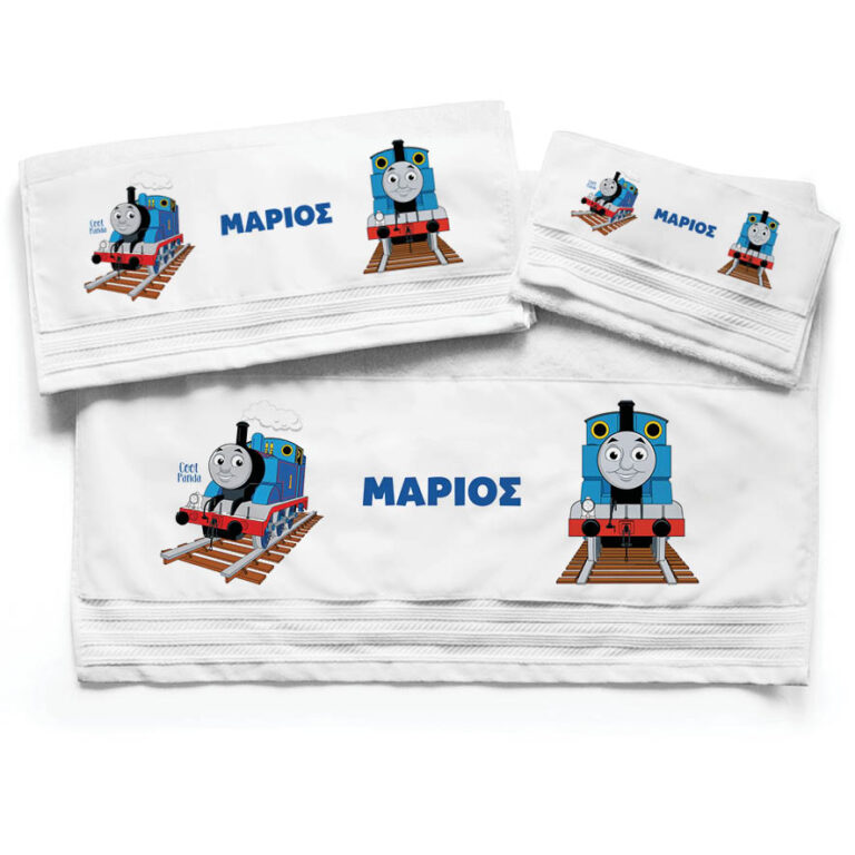Πετσέτες βαμβακερές σετ “Τόμας το τρενάκι”