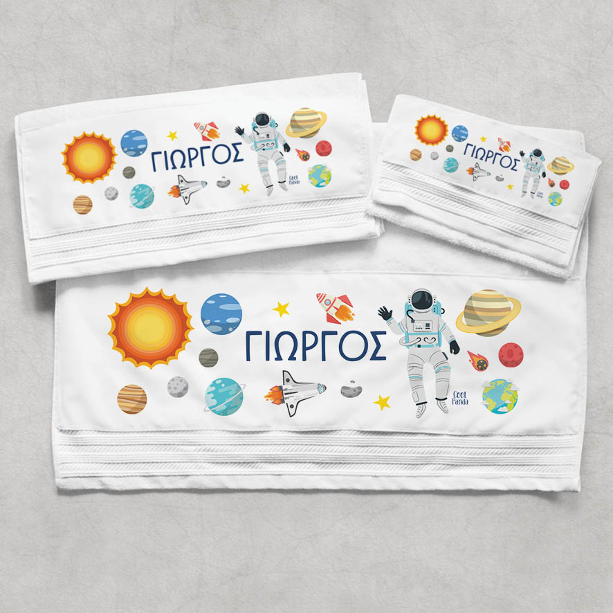 Πετσέτες βαμβακερές σετ “Space”