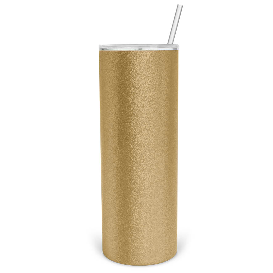 Ποτήρι θερμός Tumbler glitter 600ml με καλαμάκι με δική σου εκτύπωση