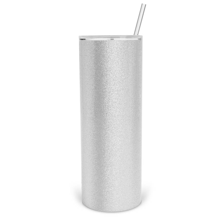 Ποτήρι θερμός Tumbler glitter 600ml με καλαμάκι με δική σου εκτύπωση