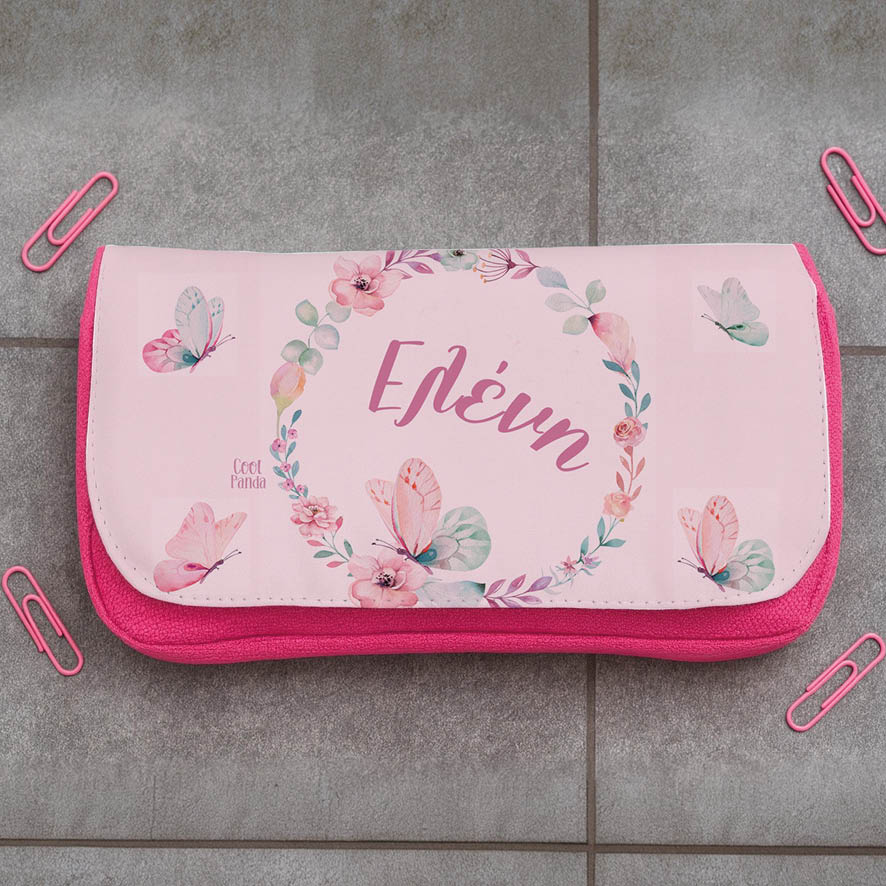 Κασετίνα δύο θέσεων “Floral Butterflies”