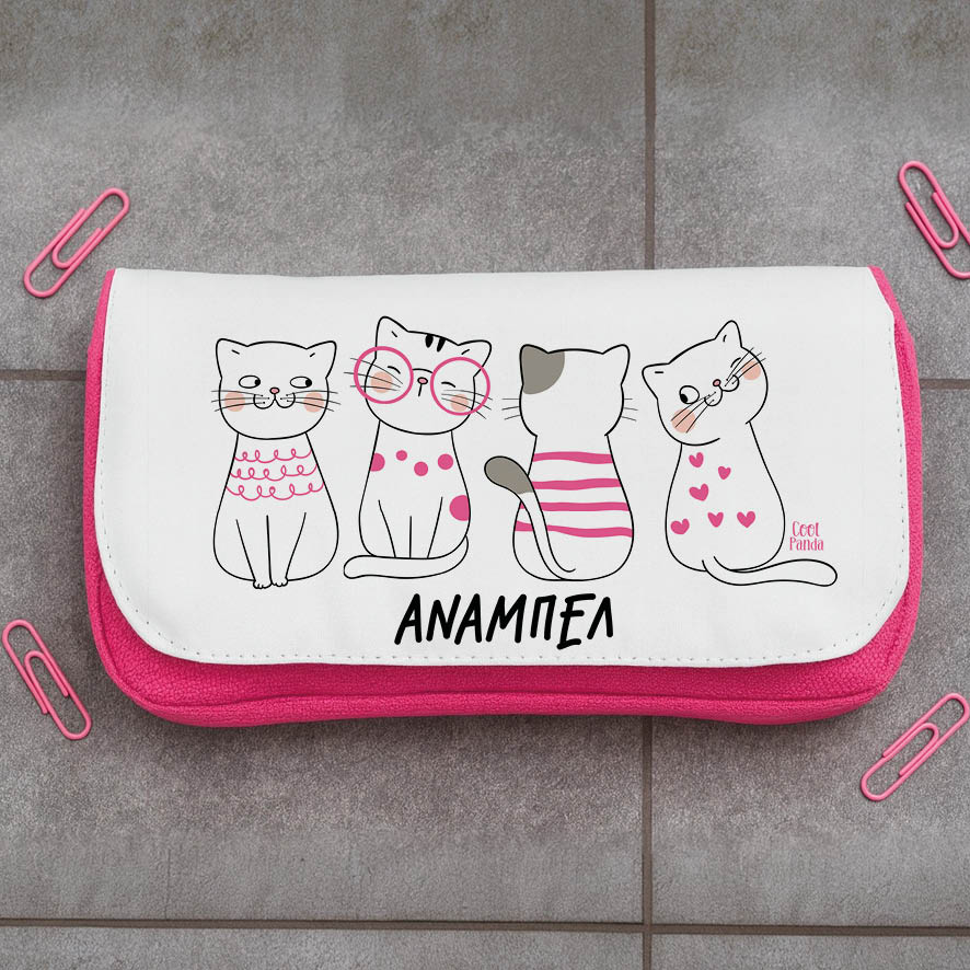 Κασετίνα δύο θέσεων “Γατούλες”