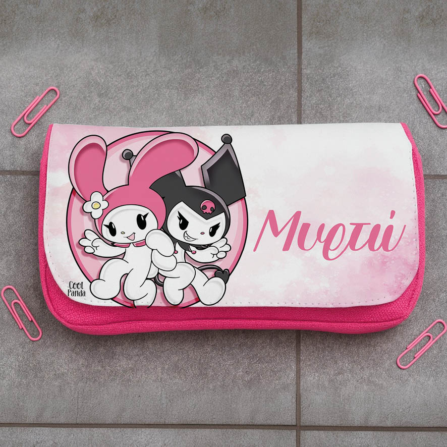 Κασετίνα δύο θέσεων “Kuromi”