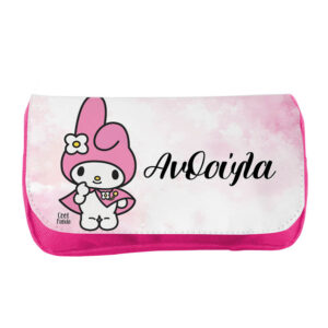 Κασετίνα δύο θέσεων “Kuromi Pink”