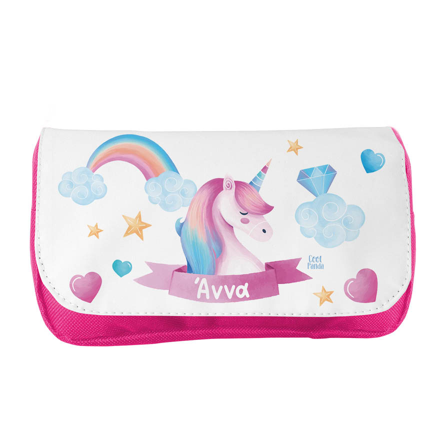 Κασετίνα δύο θέσεων “Unicorn pink”