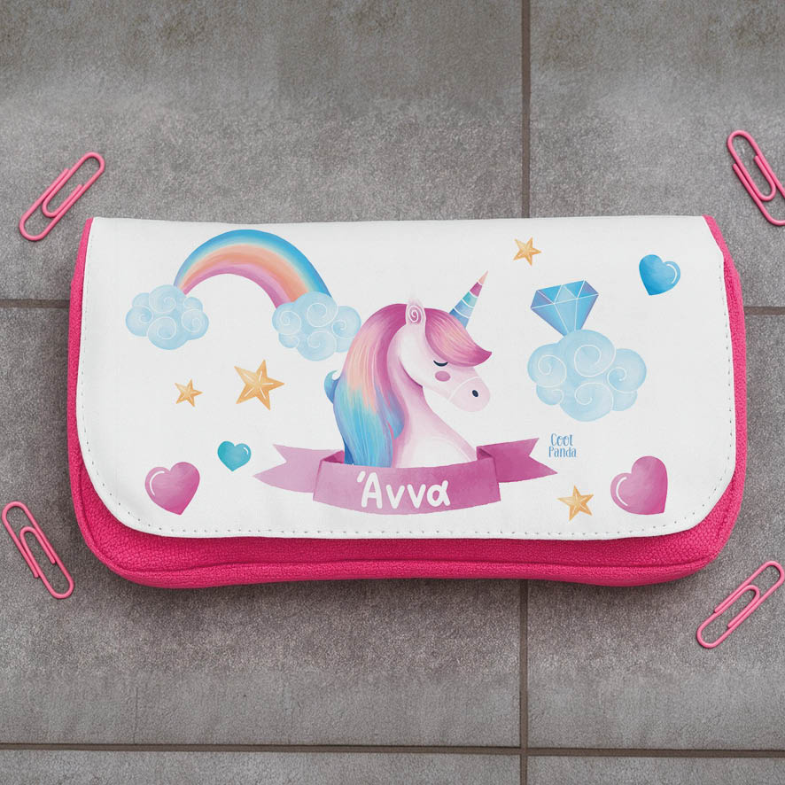 Κασετίνα δύο θέσεων “Unicorn pink”
